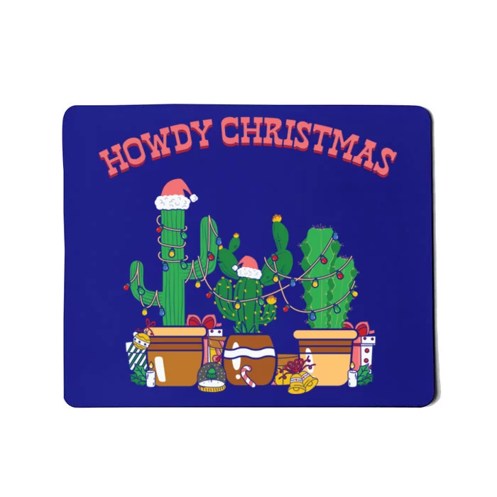 Western Cow Christmas Howdy Merry Xmas Great Gift Mousepad