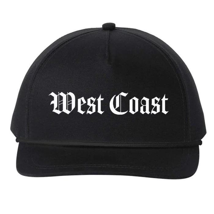 West Coast California Hip Hop Rap West Side Snapback Five-Panel Rope Hat