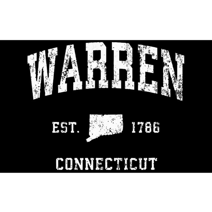 Warren Connecticut Ct Vintage Athletic Sports Bumper Sticker