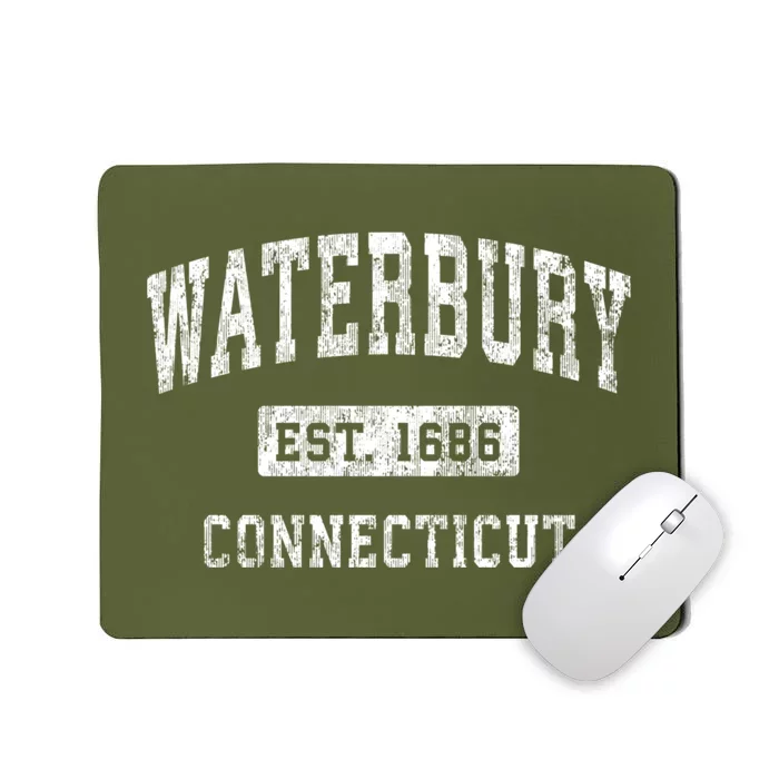 Waterbury Connecticut Ct Vintage Established Sports Design Mousepad