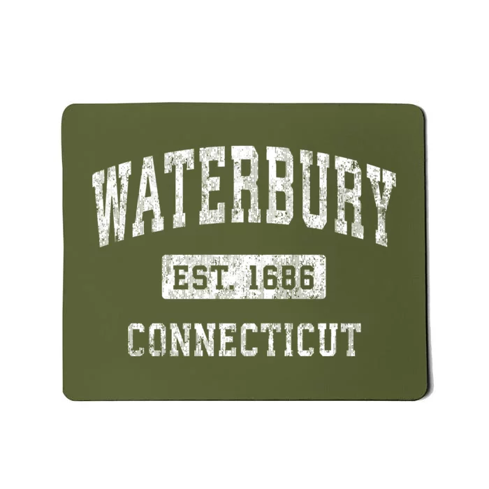 Waterbury Connecticut Ct Vintage Established Sports Design Mousepad