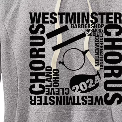 Westminster Chorus Cleveland Black Gray Women's Fleece Hoodie