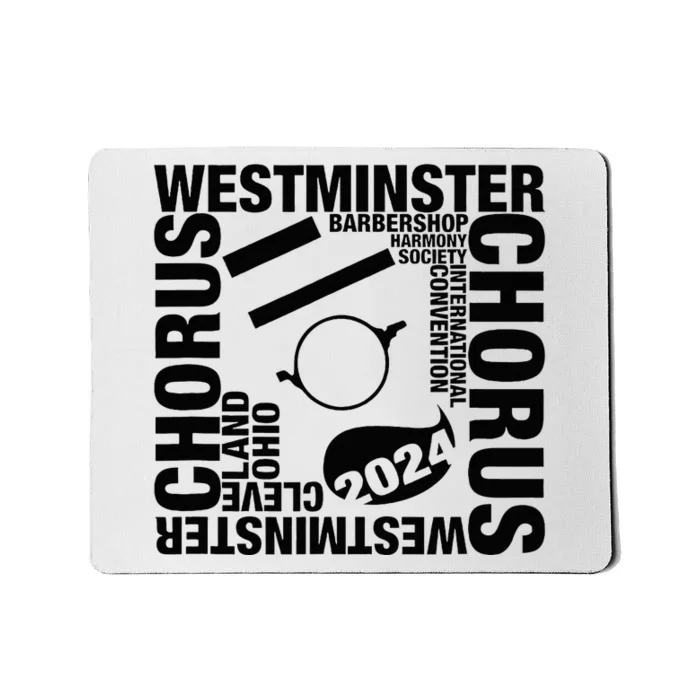 Westminster Chorus Cleveland Black Gray Mousepad