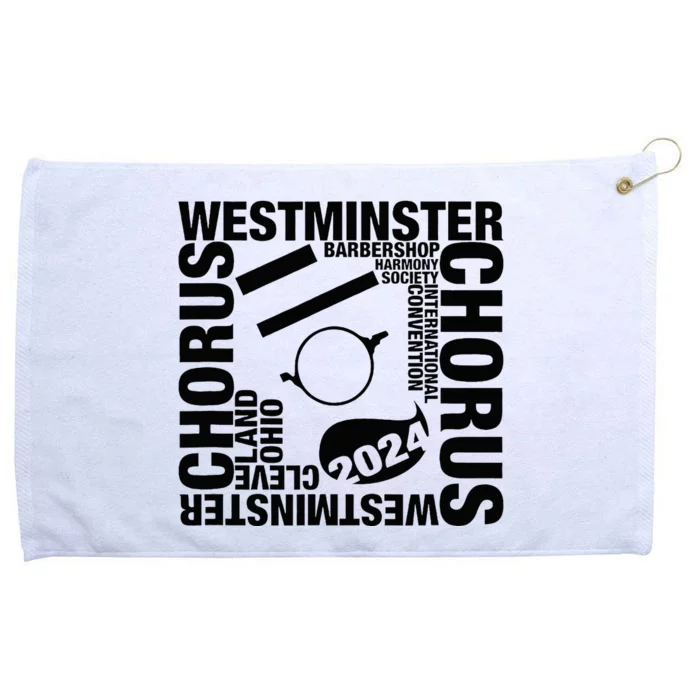 Westminster Chorus Cleveland Black Gray Grommeted Golf Towel