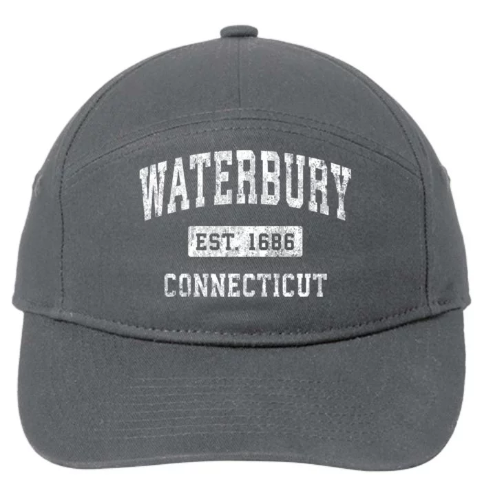 Waterbury Connecticut Ct Vintage Established Sports Design 7-Panel Snapback Hat