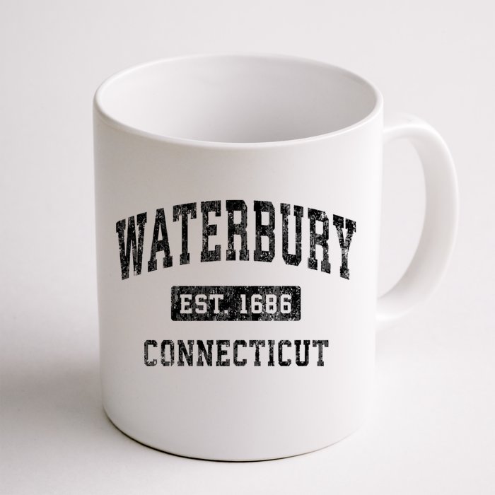 Waterbury Connecticut Ct Vintage Established Sports Design Front & Back Coffee Mug