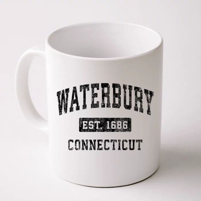 Waterbury Connecticut Ct Vintage Established Sports Design Front & Back Coffee Mug