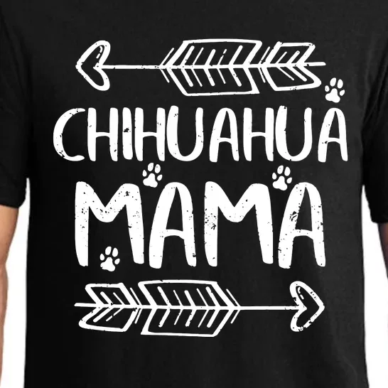 Womens Cute Chihuahua Mom Funny Dog Mom Gift Chihuahua Mama Tank Top Pajama Set