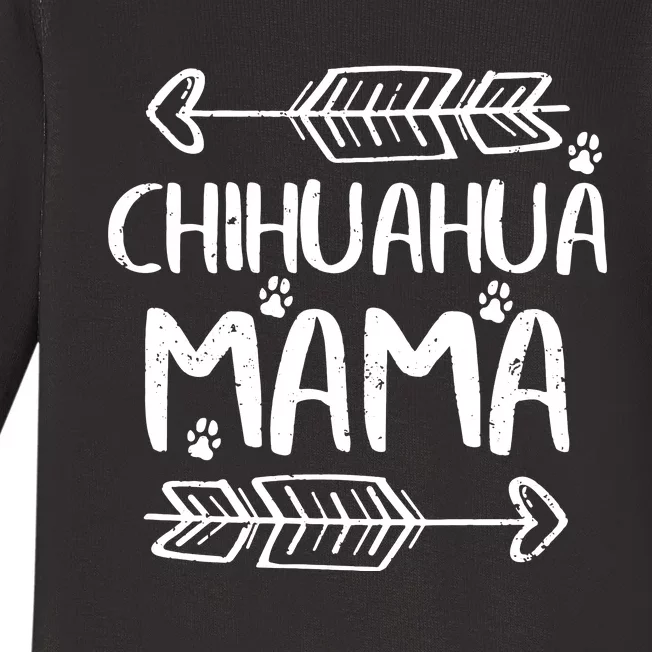 Womens Cute Chihuahua Mom Funny Dog Mom Gift Chihuahua Mama Tank Top Baby Long Sleeve Bodysuit