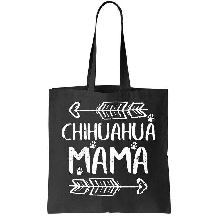 Womens Cute Chihuahua Mom Funny Dog Mom Gift Chihuahua Mama Tank Top Tote Bag