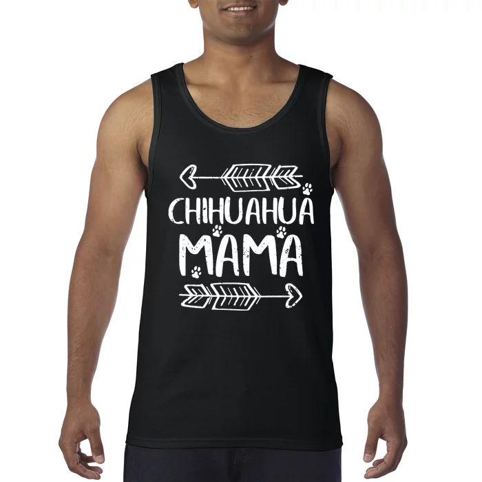 Womens Cute Chihuahua Mom Funny Dog Mom Gift Chihuahua Mama Tank Top Tank Top