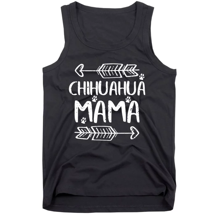 Womens Cute Chihuahua Mom Funny Dog Mom Gift Chihuahua Mama Tank Top Tank Top