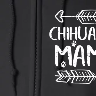 Womens Cute Chihuahua Mom Funny Dog Mom Gift Chihuahua Mama Tank Top Full Zip Hoodie