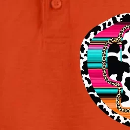 Western Cow Cactus Leopard Cheetha Serape Turquoise Pink Dry Zone Grid Performance Polo