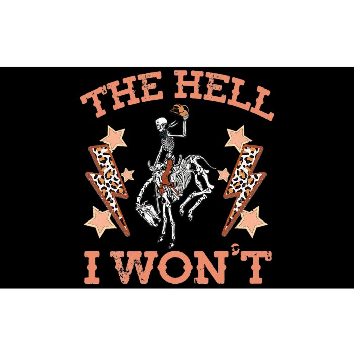 Western Country Cow Cow The Hell I Won't Bumper Sticker