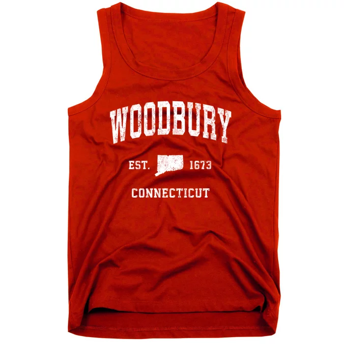 Woodbury Connecticut Ct Vintage Athletic Sports Tank Top