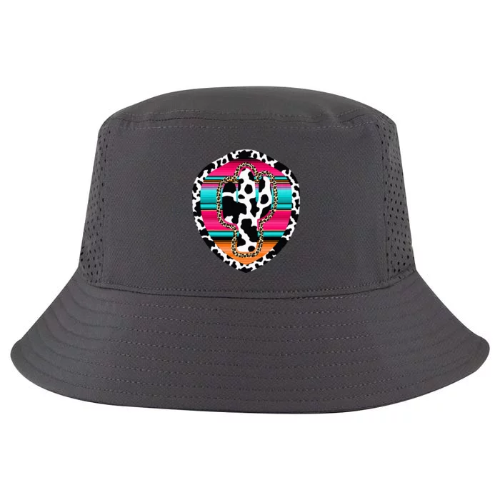 Western Cow Cactus Leopard Cheetha Serape Turquoise Pink Cool Comfort Performance Bucket Hat