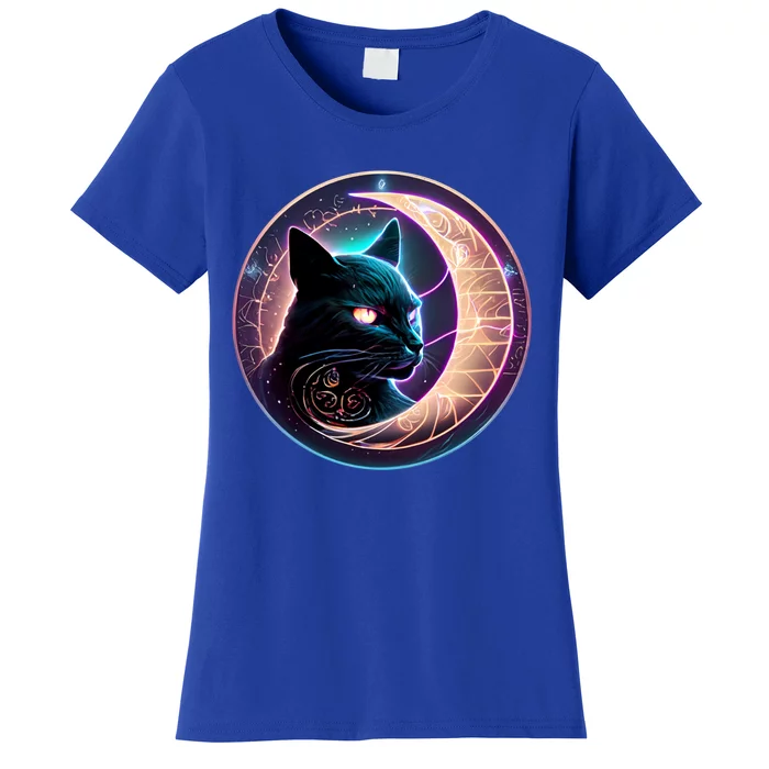 Witchy Celestial Cagift Crescent Moon Witches Familiar Gift Women's T-Shirt