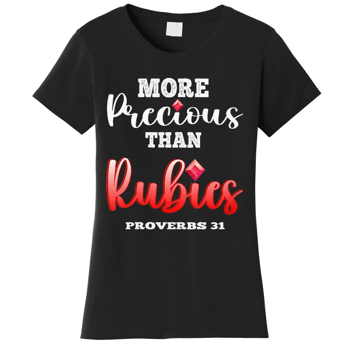 Womens CHRTISTIANDO Christian Faith Based Bible Quote Proverbs 31 Women's T-Shirt