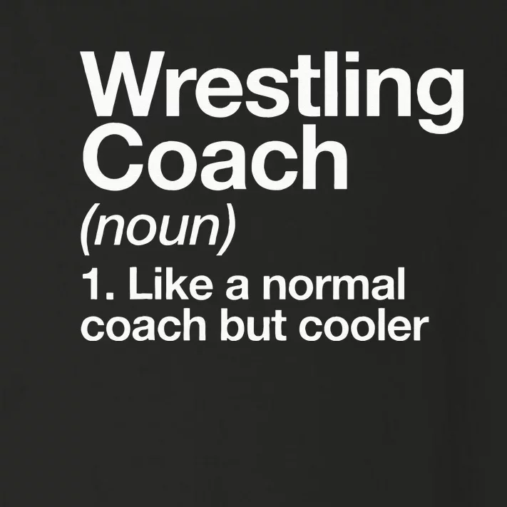 Wrestling Coach Definition Funny Sports Trainer Instructor Toddler Long Sleeve Shirt