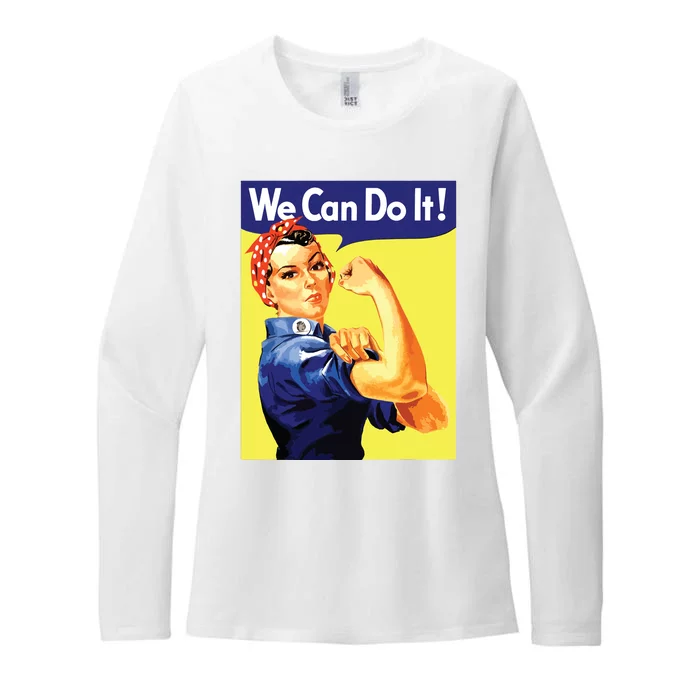 We Can Do It Rosie The Riveter Feminist Wwii Rosey Rosy Womens CVC Long Sleeve Shirt