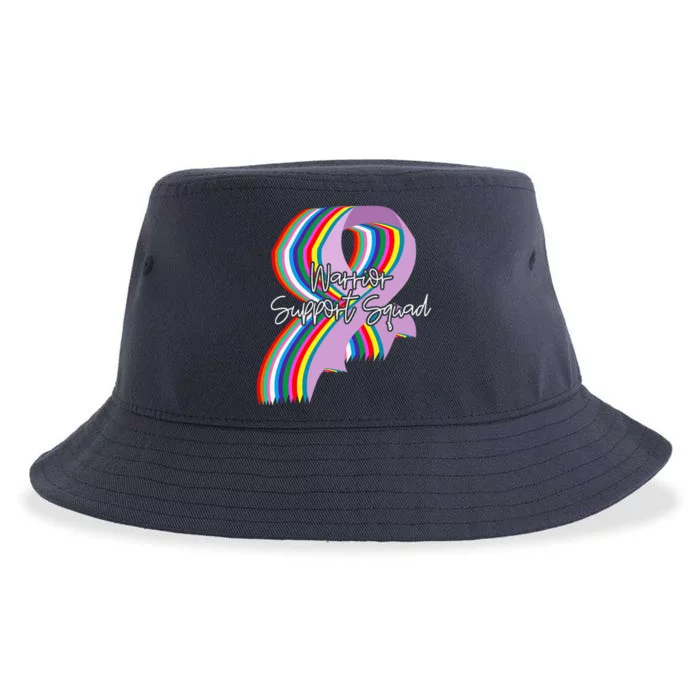 World Cancer Day Support Squad Cancer Survivor Sustainable Bucket Hat