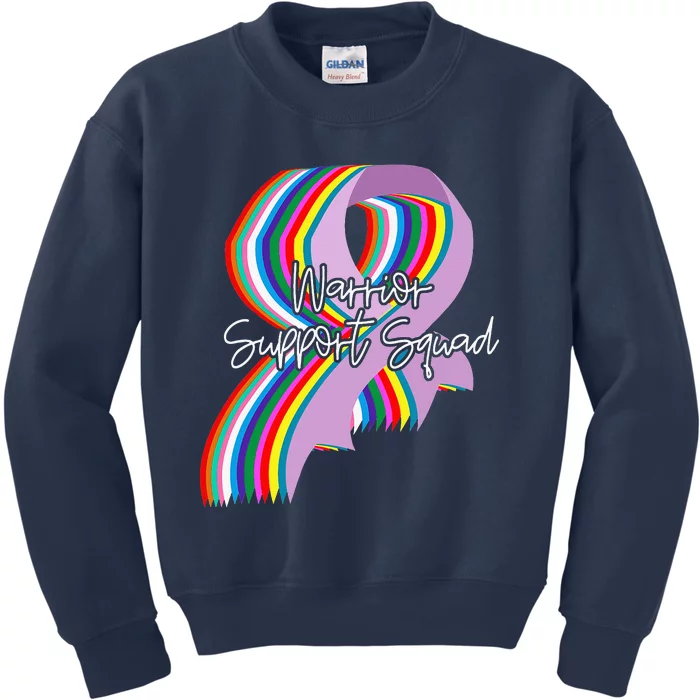 World Cancer Day Support Squad Cancer Survivor Kids Sweatshirt