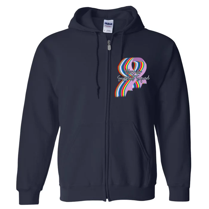 World Cancer Day Support Squad Cancer Survivor Full Zip Hoodie