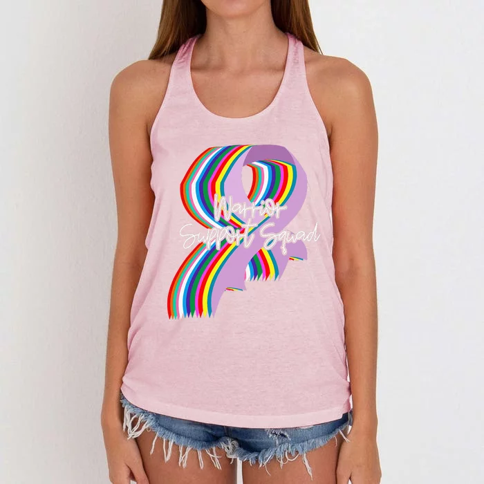 World Cancer Day Support Squad Cancer Survivor Women's Knotted Racerback Tank