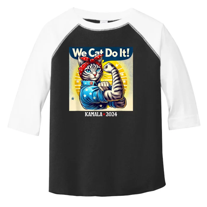 We Cat Do It Kamala Harris Supporter Childless Cat Ladies Toddler Fine Jersey T-Shirt