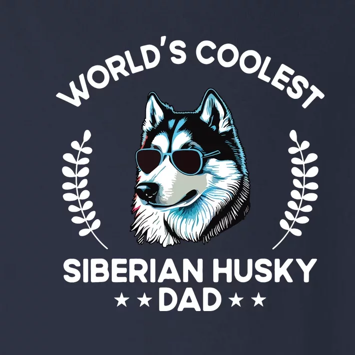 Worlds Coolest Dog Dad Papa Men Siberian Husky Toddler Long Sleeve Shirt