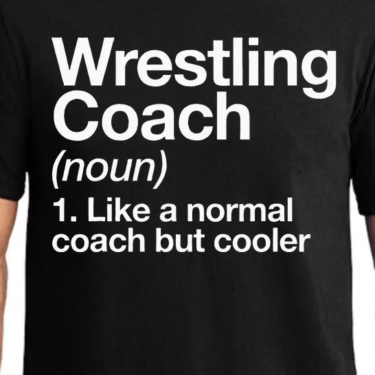 Wrestling Coach Definition Funny Sports Trainer Instructor Pajama Set