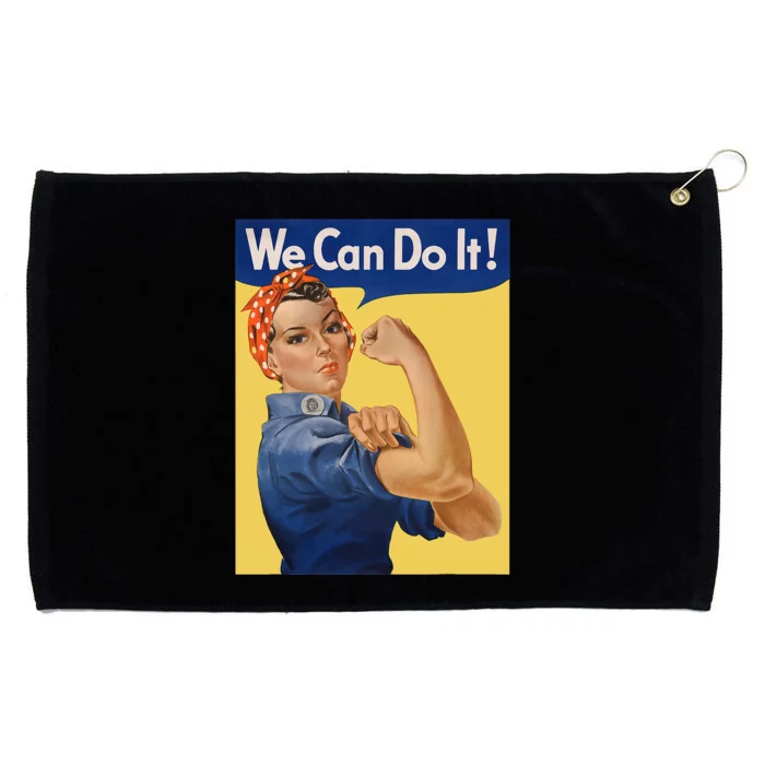 We Can Do It Rosie The Riveter Feminist Wwii Rosey Rosy Grommeted Golf Towel