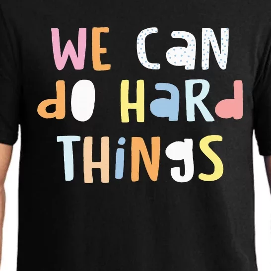 We Can Do Hard Things Teacher Back To School Pajama Set