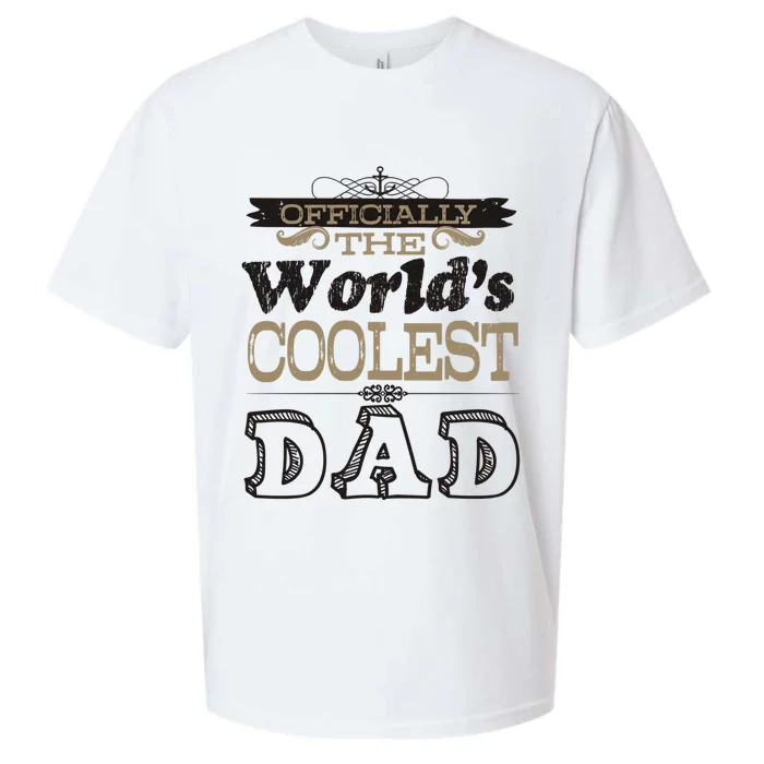 Worlds Coolest Dad Graphic Gift Sueded Cloud Jersey T-Shirt