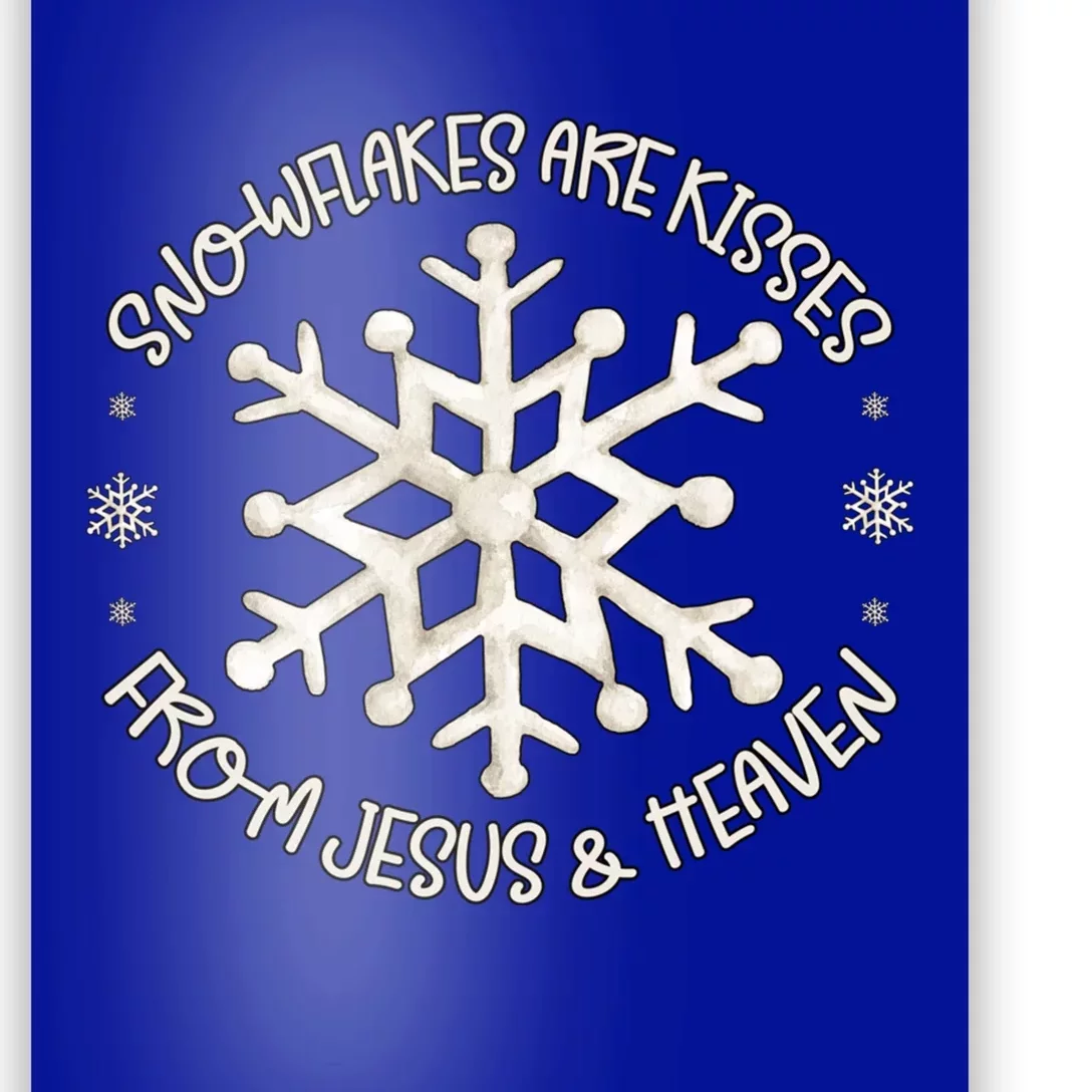 Winter Christian Design Snowflakes Are From Heaven Meaningful Gift Poster