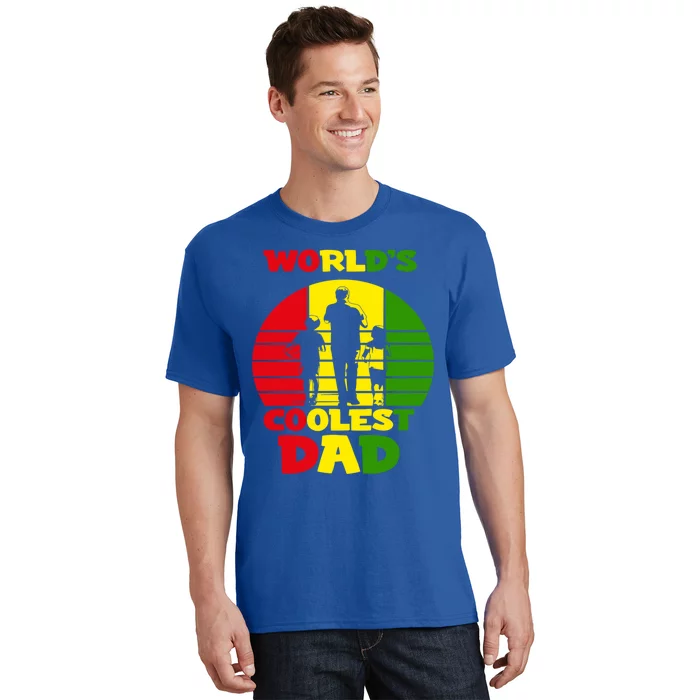 Worlds Coolest Dad Rasta Rastafari Reggae Fathers Day Meaningful Gift T-Shirt