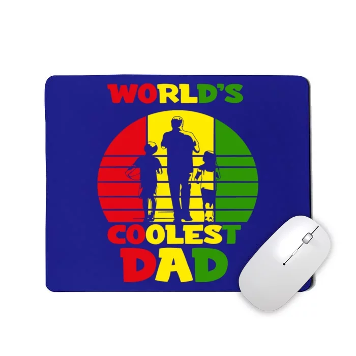 Worlds Coolest Dad Rasta Rastafari Reggae Fathers Day Meaningful Gift Mousepad