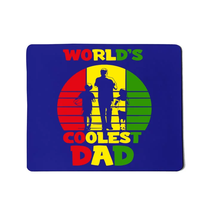 Worlds Coolest Dad Rasta Rastafari Reggae Fathers Day Meaningful Gift Mousepad