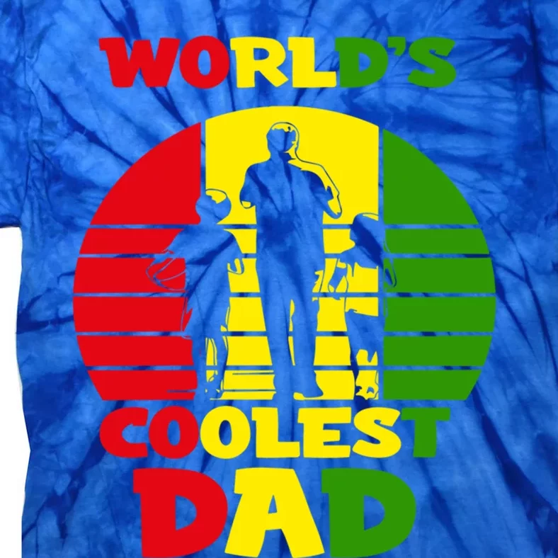 Worlds Coolest Dad Rasta Rastafari Reggae Fathers Day Meaningful Gift Tie-Dye T-Shirt