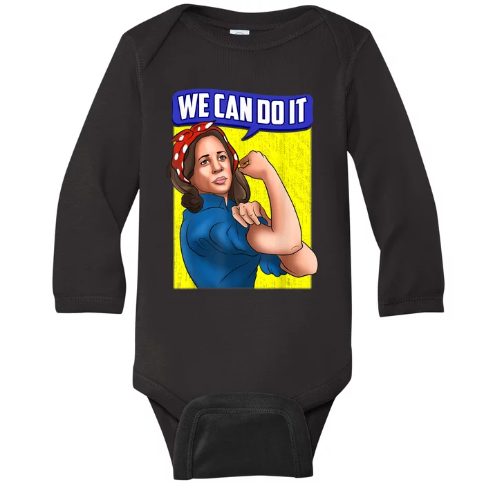 We Can Do It Kamala For President Baby Long Sleeve Bodysuit