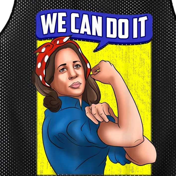 We Can Do It Kamala For President Mesh Reversible Basketball Jersey Tank