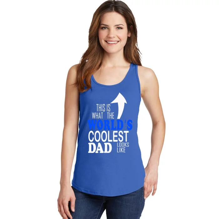 Worlds Coolest Dad Funny Gift For Dad Great Gift Ladies Essential Tank