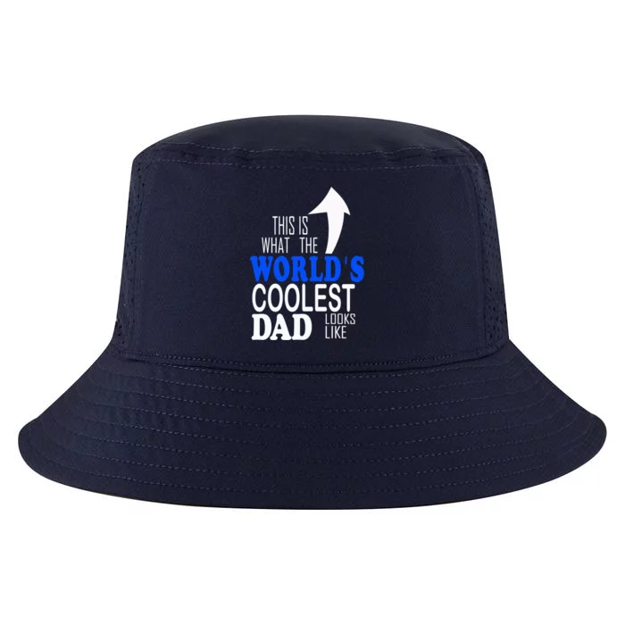 Worlds Coolest Dad Funny Gift For Dad Great Gift Cool Comfort Performance Bucket Hat