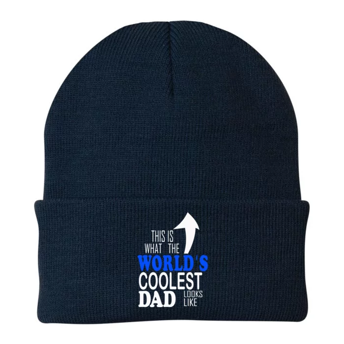 Worlds Coolest Dad Funny Gift For Dad Great Gift Knit Cap Winter Beanie