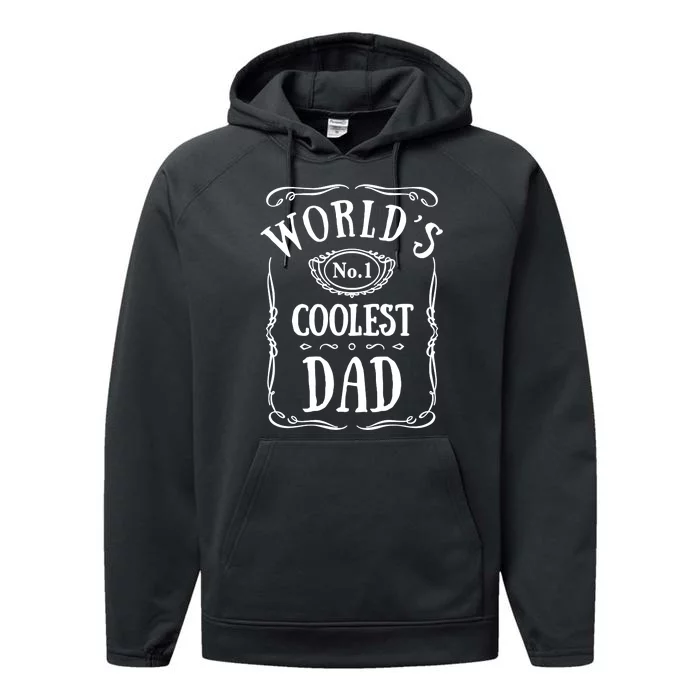 World's Coolest Dad Fathers Day Performance Fleece Hoodie