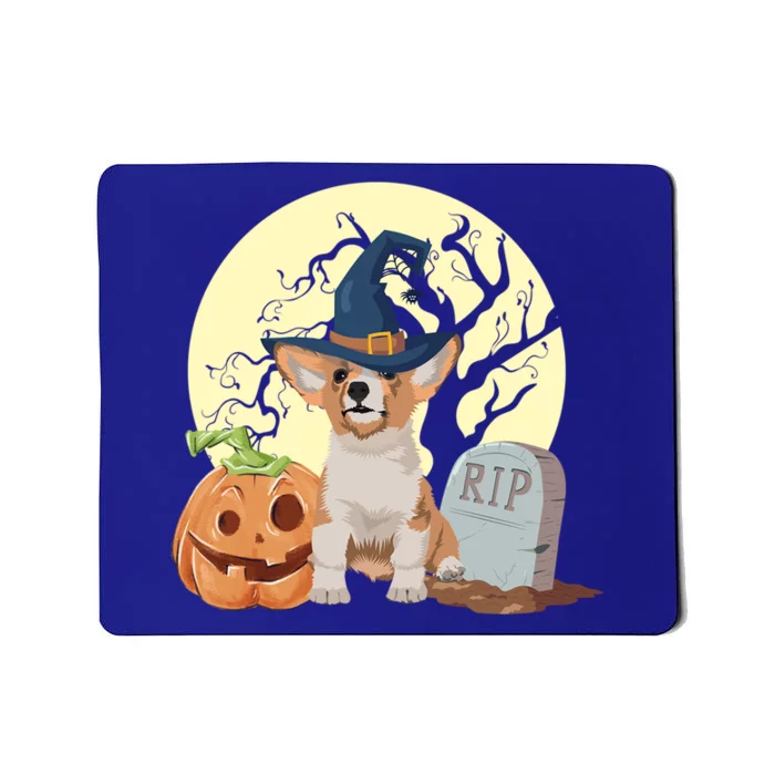 Welsh Corgi Dog Halloween Witch Cute Corgi Lover Halloween Great Gift Mousepad