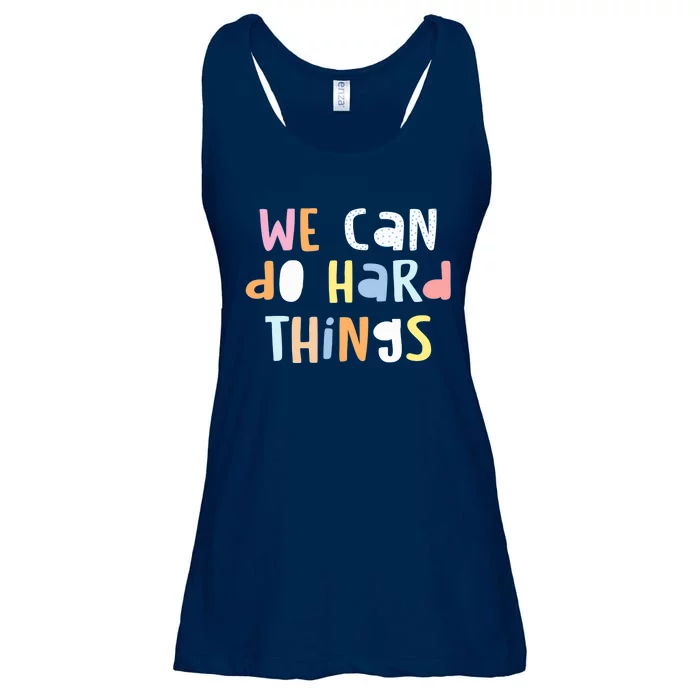 We Can Do Hard-Things Wo Teacher Back to School Ladies Essential Flowy Tank