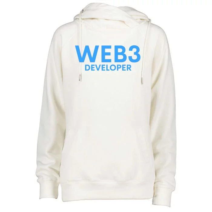 WEB3 Crypto Developer NFT Internet3.0 DeFi Metaverse Web3.0 Womens Funnel Neck Pullover Hood