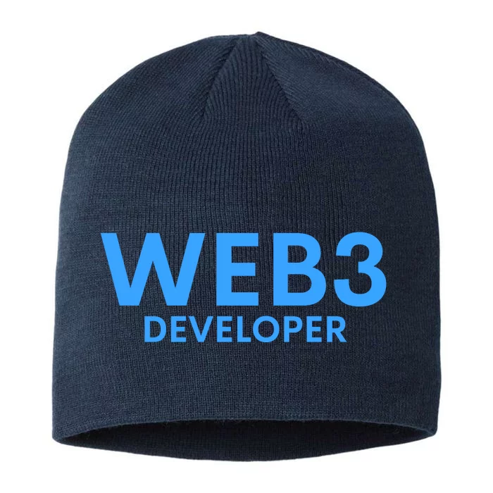 WEB3 Crypto Developer NFT Internet3.0 DeFi Metaverse Web3.0 8 1/2in Sustainable Knit Beanie